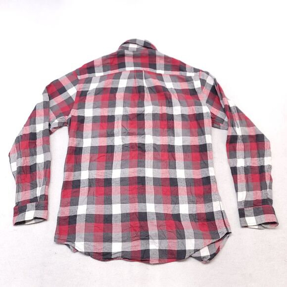 Croft & Barrow Gingham Flannel Casual Button Up Shirt Mens Size Medium M Red - Picture 10 of 10